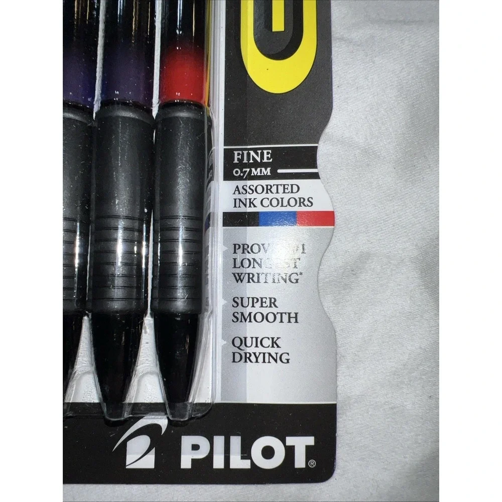 Pilot Gel Roller Pen G2 Premium Super Smooth Quick Drying Pack of 5 Multi Color